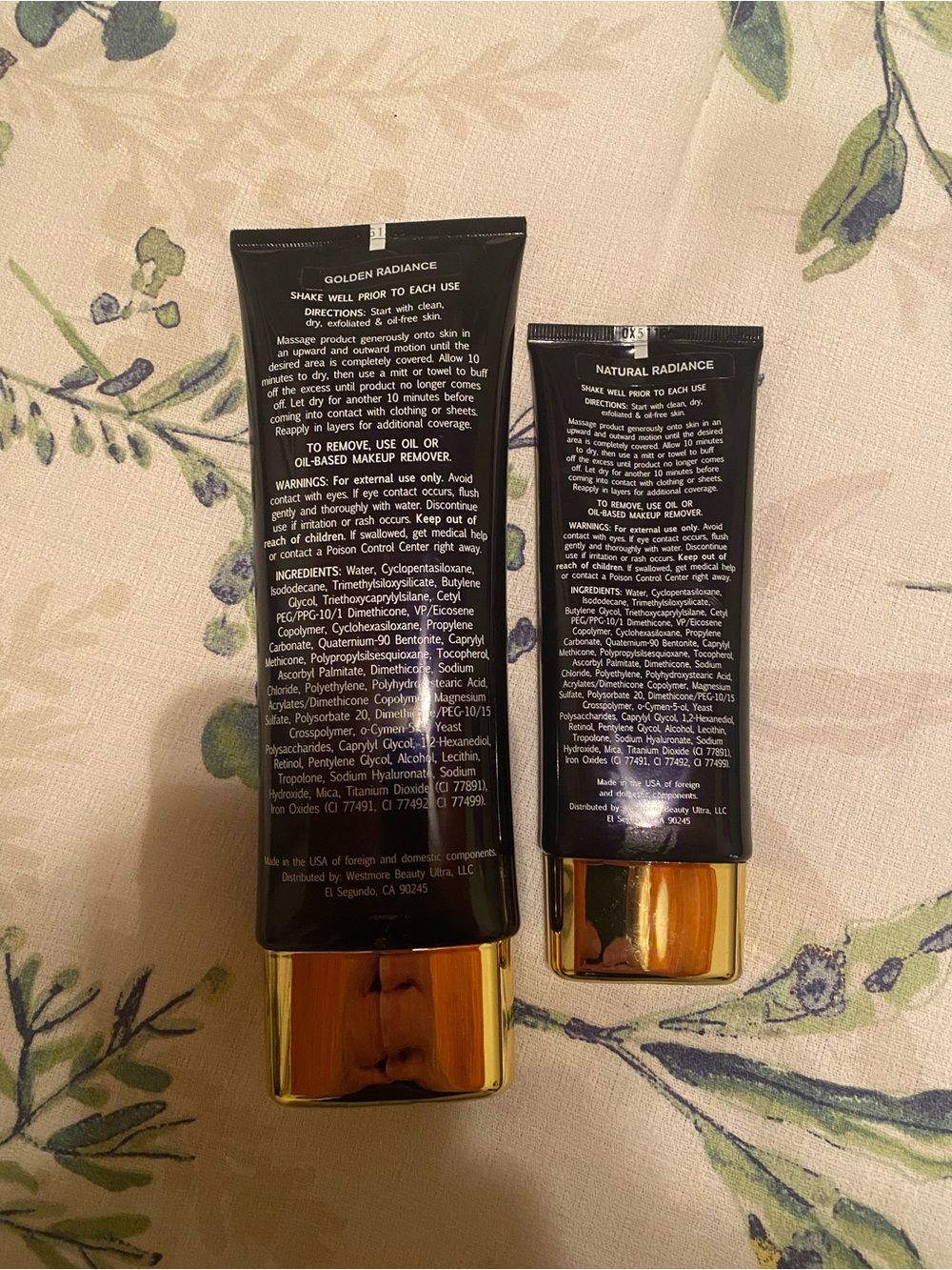 Westmore Beauty Body Coverage Perfector Golden Radiance and natural Radiance - Picture 2 of 2